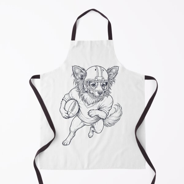 Item preview, Vintage Papillon Playing American Football Player Dog Lover designed and sold by TerryConnells.