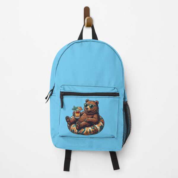 Item preview, Summer Chill Bear – Funny Pool Float Art designed and sold by Dogandesighn.