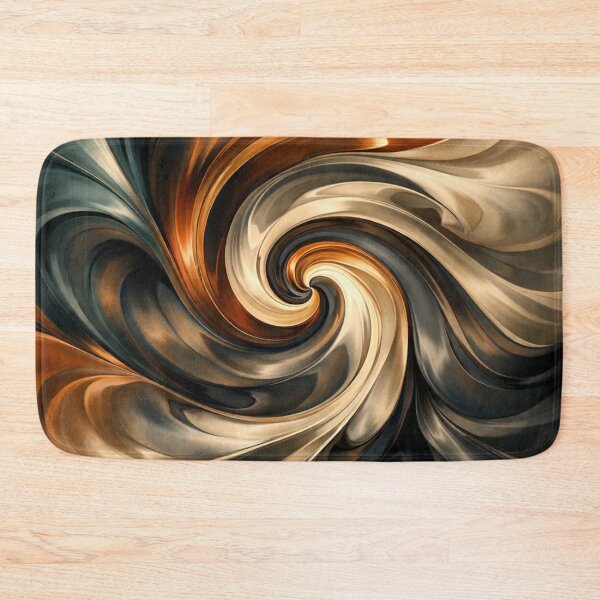 Item preview, Copper and Teal Metallic Liquid Swirl designed and sold by Owcomm.
