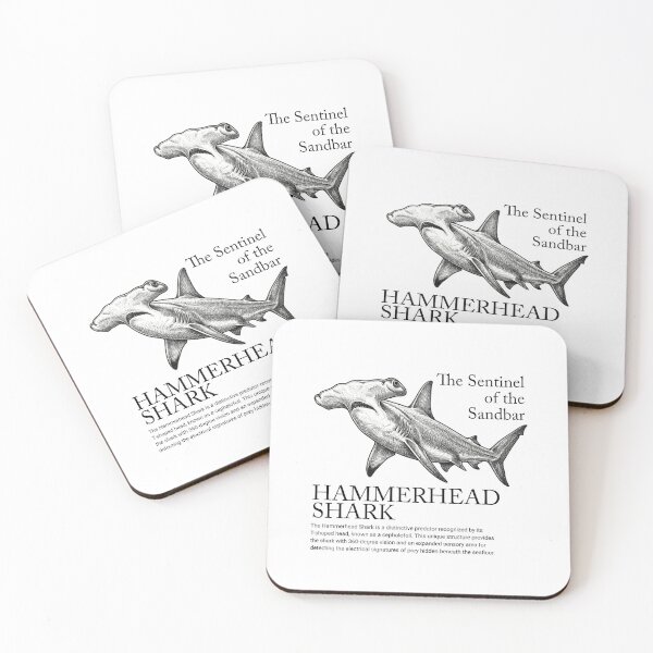 Item preview, Hammerhead Shark - The Sentinel of the Sandbar Vintage Scientific Art designed and sold by MotionBanana Art.