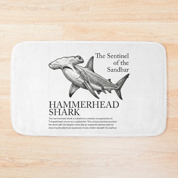 Item preview, Hammerhead Shark - The Sentinel of the Sandbar Vintage Scientific Art designed and sold by MotionBanana Art.
