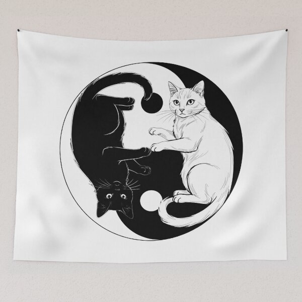 Item preview, Yin and Yang in the sign of the cat 2 little "tigers" designed and sold by Segasprojects.