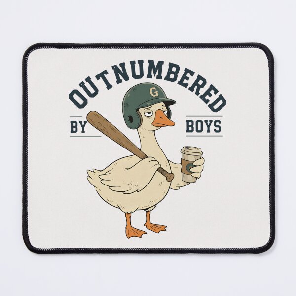 Item preview, Outnumbered By Boys Funny Goose Boy Mom Life Meme designed and sold by SchoebenIllijah.