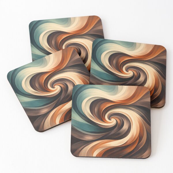 Item preview, Retro Swirl Earth Tones Pattern designed and sold by Owcomm.