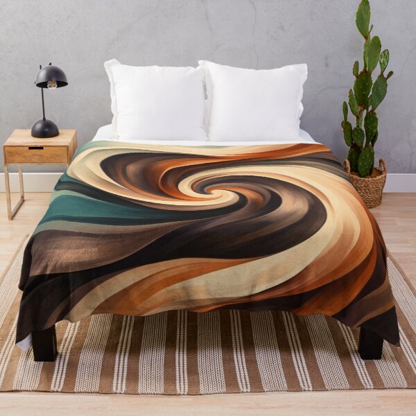 Item preview, Retro Swirl Earth Tones Pattern designed and sold by Owcomm.