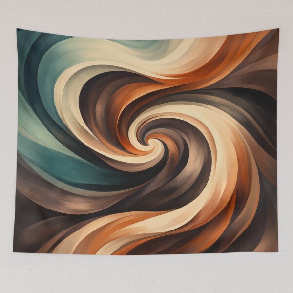 Item preview, Retro Swirl Earth Tones Pattern designed and sold by Owcomm.