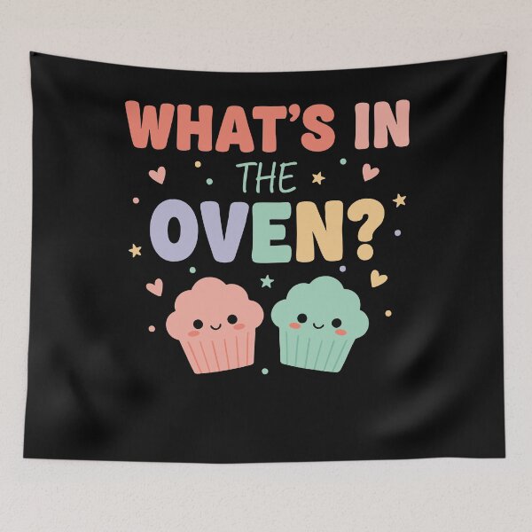 Item preview, Gender Reveal Whats In The Oven Baby Shower designed and sold by LuminOrb.
