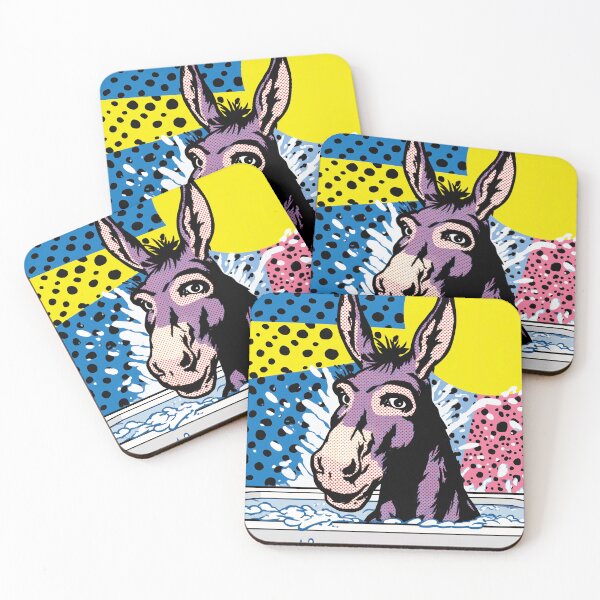 Item preview, Donkey in a Colorful Bathtub designed and sold by lautir.