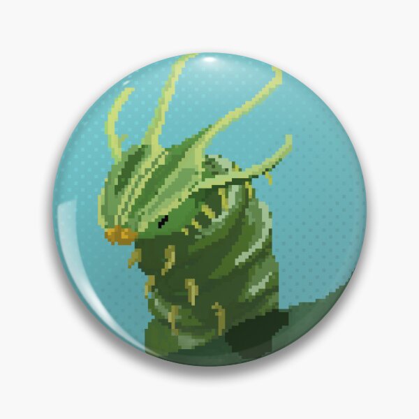Item preview, Pixel art caterpillar  designed and sold by DoodleSnake58.
