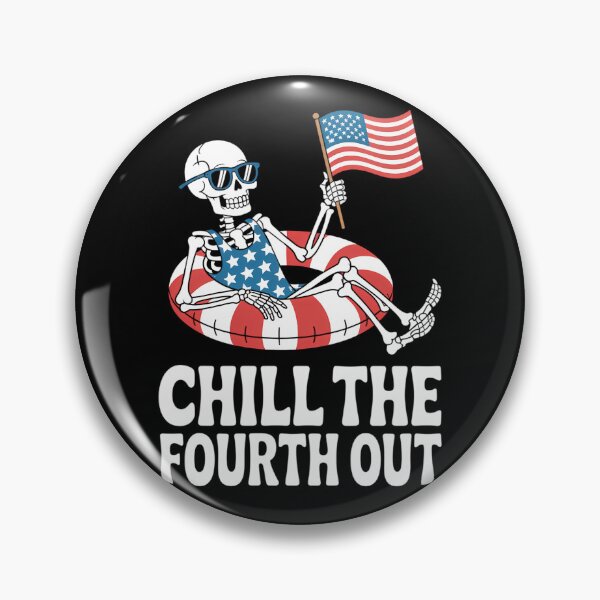 Item preview, 4th of July Skeleton Pool Party designed and sold by skulmanlatucool.