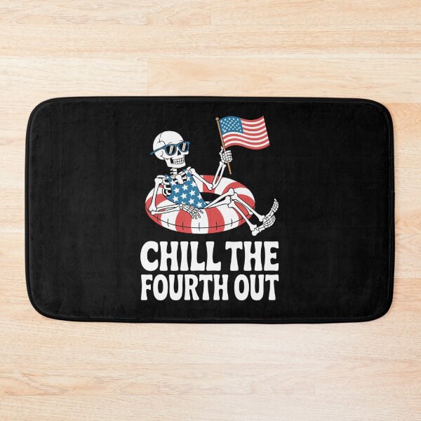 Item preview, 4th of July Skeleton Pool Party designed and sold by skulmanlatucool.