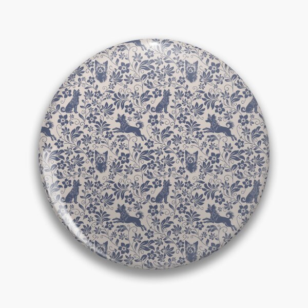 Item preview, Chinese Crested Floral Pattern | Unique Hairless Dog Aesthetic in Cream designed and sold by WildLakePatterns.