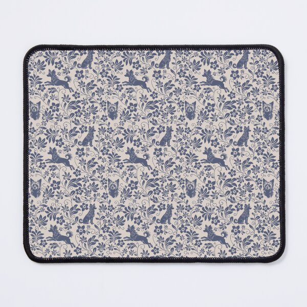 Item preview, Chinese Crested Floral Pattern | Unique Hairless Dog Aesthetic in Cream designed and sold by WildLakePatterns.
