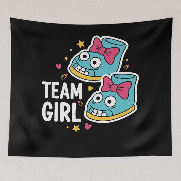 Item preview, Gender Reveal Team Girl Baby Shower Mom Dad designed and sold by LuminOrb.