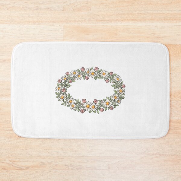 Item preview, daisy flower crown pink rosebuds spring designed and sold by Byte-shirt.