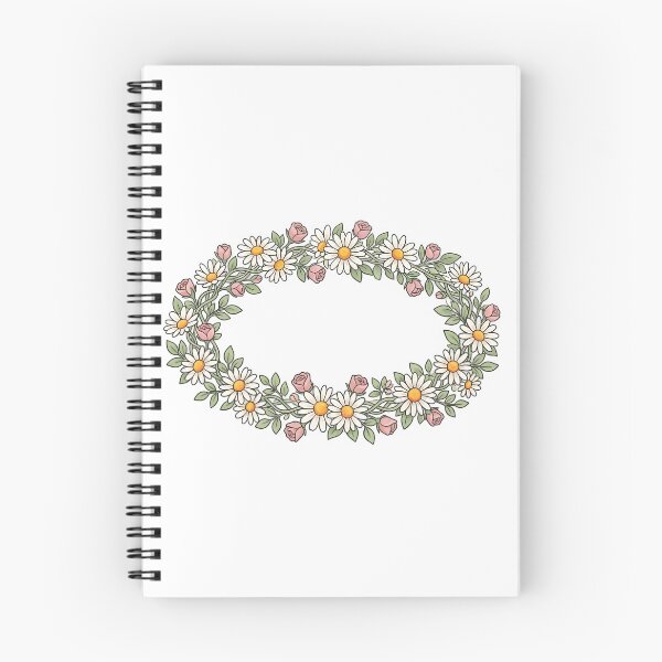 Item preview, daisy flower crown pink rosebuds spring designed and sold by Byte-shirt.