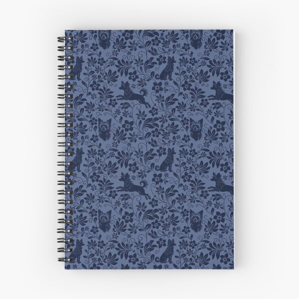 Item preview, Chinese Crested Floral Pattern | Unique Hairless Dog Aesthetic in Blue designed and sold by WildLakePatterns.