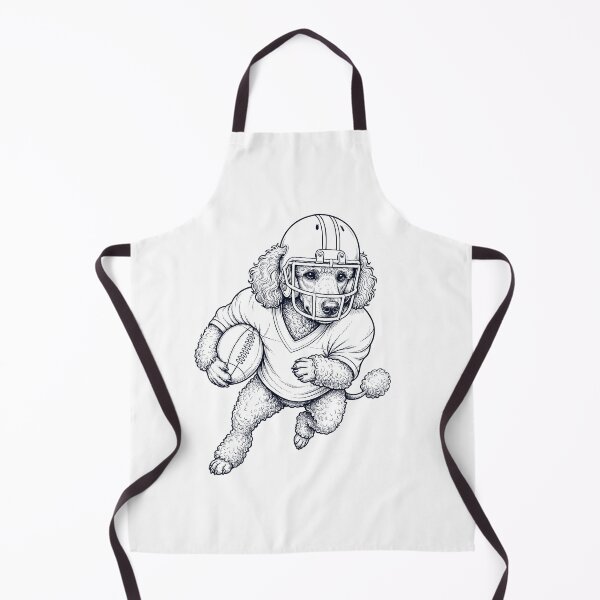 Item preview, Vintage Poodle Playing American Football Player Dog Lover designed and sold by TerryConnells.