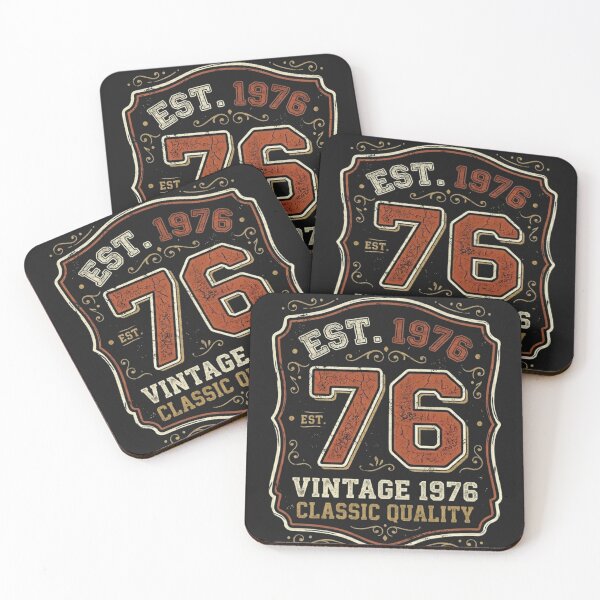 Item preview, Vintage 1976 Classic Quality – 50th Birthday Retro Badge Design designed and sold by MWSailingClub.