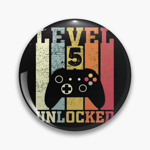 Artikelvorschau, Level 5 freigeschaltet – Lustiges Geschenk zum 5. Geburtstag für Videospieler entworfen und verkauft von OlyvieArt.