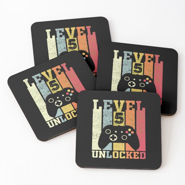 Item preview, Level 5 Unlocked Funny Video Gamer 5th Birthday Gift designed and sold by OlyvieArt.