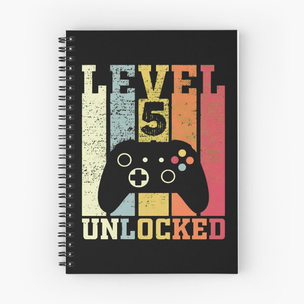 Item preview, Level 5 Unlocked Funny Video Gamer 5th Birthday Gift designed and sold by OlyvieArt.