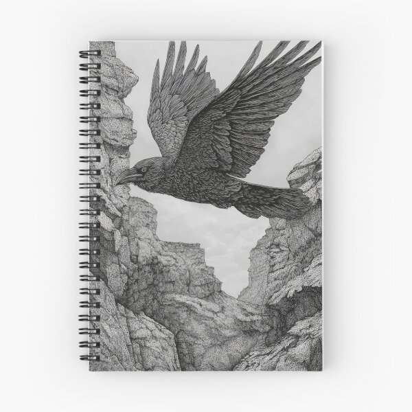 Item preview, A Raven gliding above rugged cliffs, Birds in Motion designed and sold by CDC40.