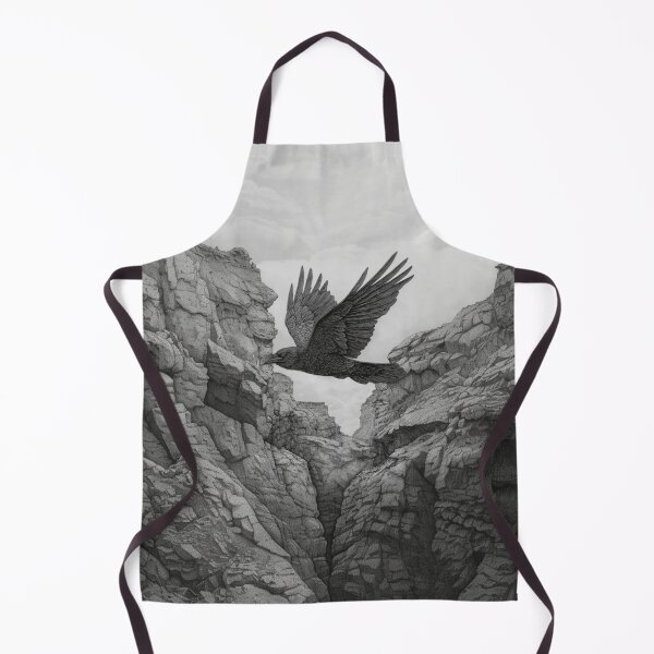 Item preview, A Raven gliding above rugged cliffs, Birds in Motion designed and sold by CDC40.