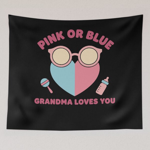 Item preview, Gender Reveal Baby Shower Pink Or Blue Grandma designed and sold by LuminOrb.
