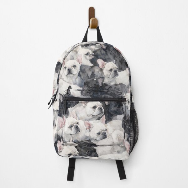 Item preview, Black and white French Bulldog illustration designed and sold by Anne Londez Studio.