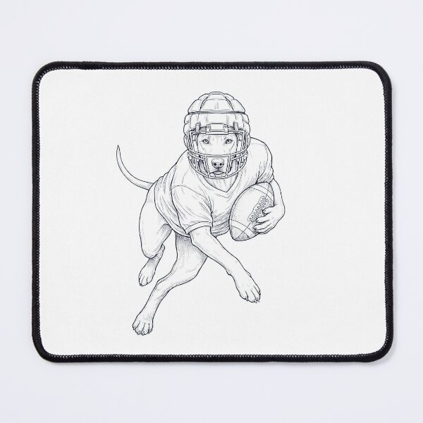Item preview, Vintage Rhodesian Ridgeback Playing American Football Player Dog Lover designed and sold by TerryConnells.