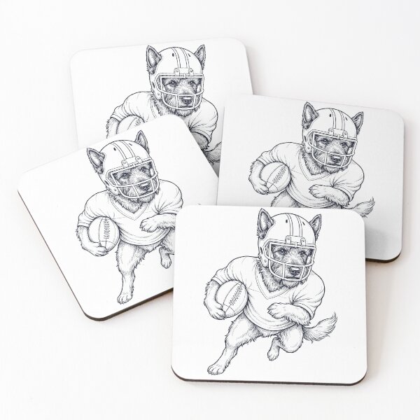 Item preview, Vintage Scottish Terrier Playing American Football Player Dog Lover designed and sold by TerryConnells.