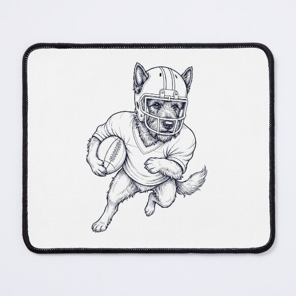 Item preview, Vintage Scottish Terrier Playing American Football Player Dog Lover designed and sold by TerryConnells.