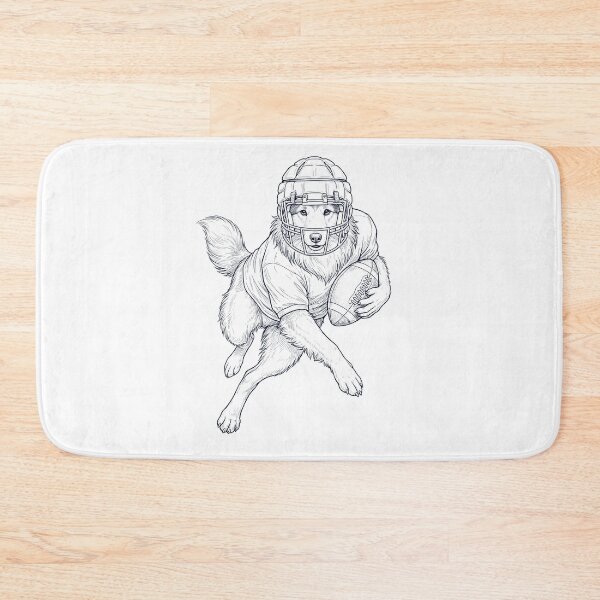 Item preview, Vintage Shetland Sheepdog Playing American Football Player Dog Lover designed and sold by TerryConnells.