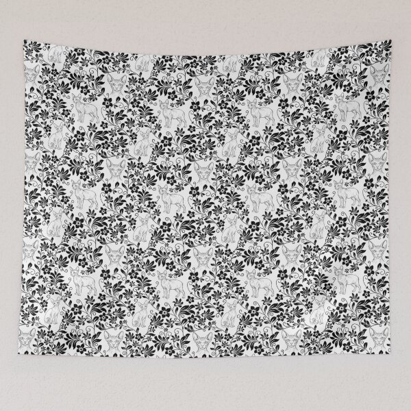 Item preview, Sphynx Cat Floral Pattern | Hairless Cat Aesthetic Design designed and sold by WildLakePatterns.