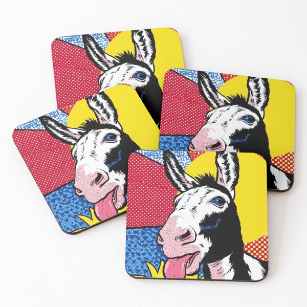 Item preview, Colorful Pop Art Donkey designed and sold by lautir.