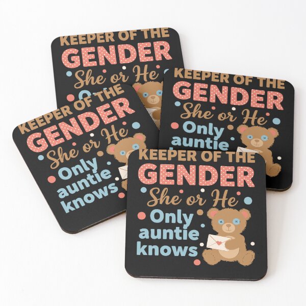 Item preview, Gender Reveal Keeper Of The Gender Only Auntie designed and sold by LuminOrb.
