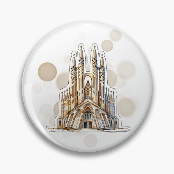 Item preview, Sagrada Familia Barcelona Spain Iconic Architecture Design designed and sold by iamKRUK.