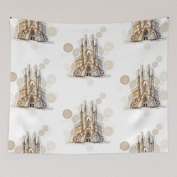 Item preview, Sagrada Familia Barcelona Spain Iconic Architecture Design designed and sold by iamKRUK.