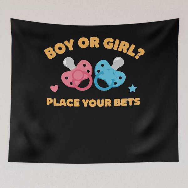 Item preview, Gender Reveal Boy Or Girl Place Your Bets Pink designed and sold by LuminOrb.