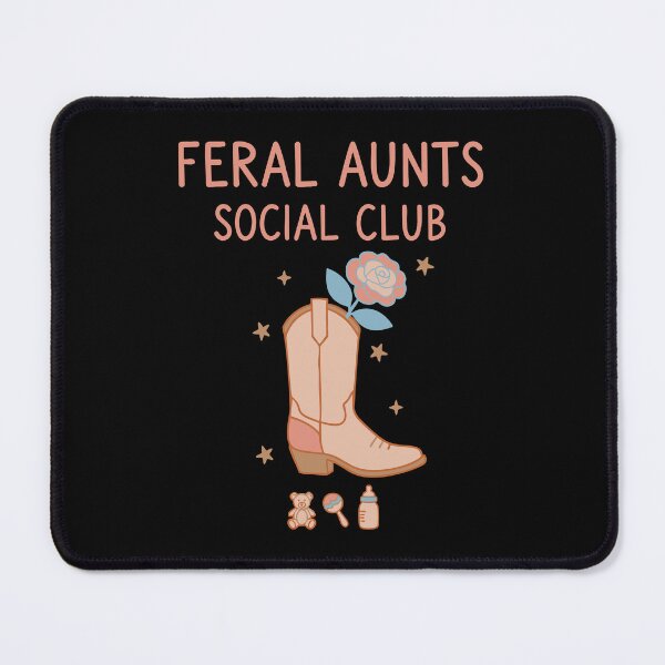 Item preview, Gender Reveal Feral Aunts Social Club Baby Shower designed and sold by LuminOrb.