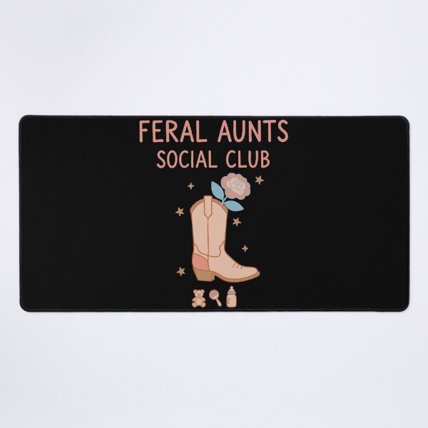 Item preview, Gender Reveal Feral Aunts Social Club Baby Shower designed and sold by LuminOrb.