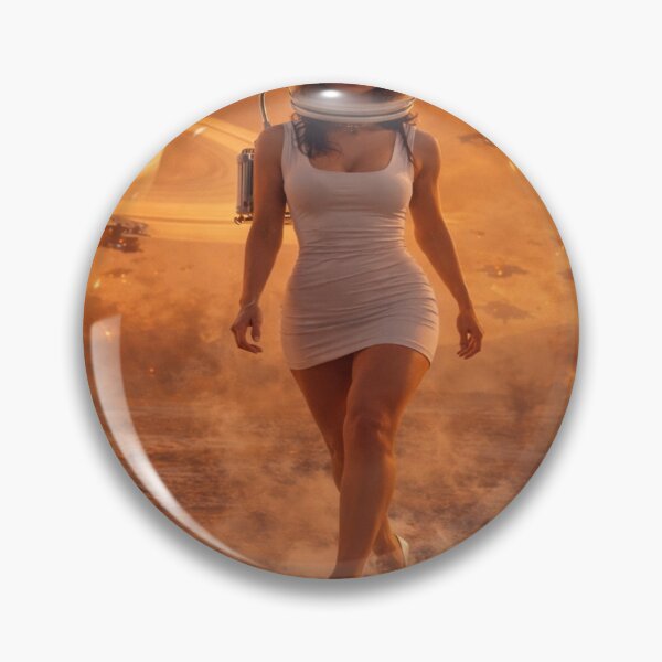 Item preview, Elegant Figure on a Burning Alien World designed and sold by SkirtOnTheMoon.
