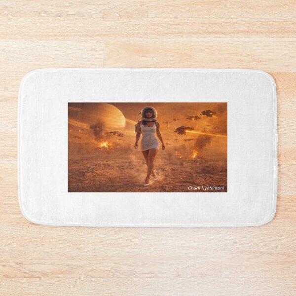 Item preview, Elegant Figure on a Burning Alien World designed and sold by SkirtOnTheMoon.