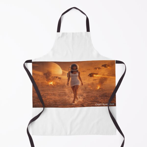Item preview, Elegant Figure on a Burning Alien World designed and sold by SkirtOnTheMoon.