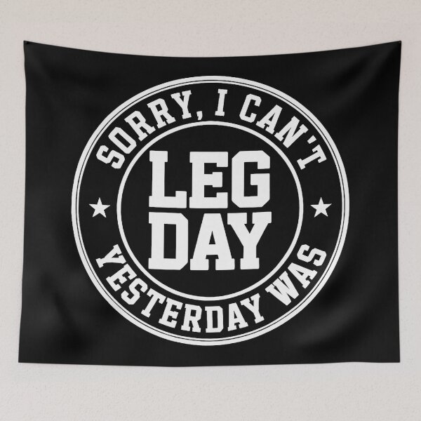 Item preview, Sorry I Can’t Leg Day Yesterday Gym Funny  designed and sold by eliramaison.