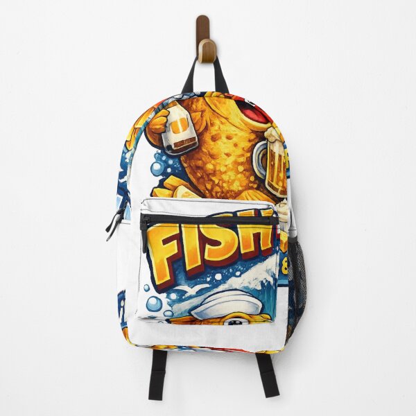 Item preview, Fish ‘n’ Chips Funny Design – British Food Cartoon Batter & Fried Fun designed and sold by GarnerSupplyCo.