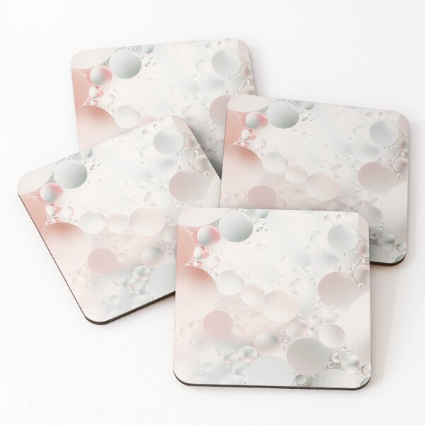 Item preview, Pink, blue and white watercolor bubbles, water drops pastel pale soft tone  designed and sold by TanalyFlowers.