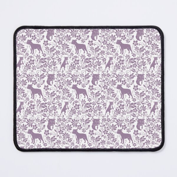 Item preview, Staffordshire Bull Terrier Floral Pattern | Cute Staffy Dog Design in Lavender designed and sold by WildLakePatterns.