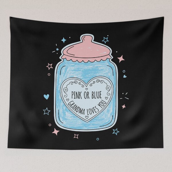 Item preview, Gender Reveal Baby Shower Grandma Loves Team Pink designed and sold by LuminOrb.